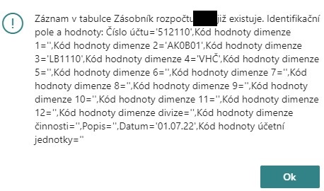 Jak Find(‚=‘) a Get Insert error vraceli